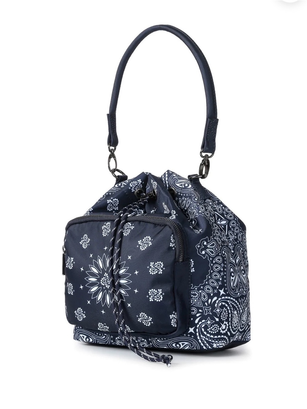 NWOT Haute Shore Harley Navy Bandana Convertible Bucket Bag | Crossbody Backpack - Picture 4 of 10